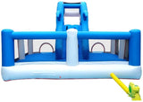 Playhouses Water Park Equipment Outdoor Toys Children Trampoline Amusement Park Naughty Castle (Color : Blue, Size : 630480300cm)
