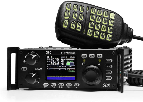 G90 HF Amateur Radio Transceiver 20W SSB/CW/AM/FM 0.5-30MHz SDR Structure with Built-in Auto Antenna Tuner