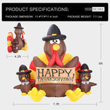 VIVOHOME 6 ft Inflatable LED Lighted Thanksgiving Turkey