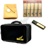 Pink ABS Student Bb Clarinet with Case, Mouthpiece, 11 Reeds, Care kit and more