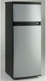 RA7316PST 2-Door Apartment Size Refrigerator, Black with Platinum Finish