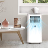 8,000 BTU Small Portable Air Conditioner 3-in-1 Floor AC Unit with 2 Fan Speeds, Remote Control and Digital LED Display, Cover up to 200 Sq. Ft, White