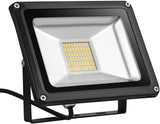 Missbee Super Bright 500W LED Flood Light, 55000lm Outdoor Landscape Flood Light, Security Light, 6000-6500K, Work for Garage, Garden, Lawn,Yard and Playground (Cold White)