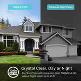 Kasa 2 Camera Home Security System Wireless Outdoor & Indoor | Siren | Night Vision | HD 1080p | Motion Detection | Rechargable | Works w/Alexa and Google (KC310S2)