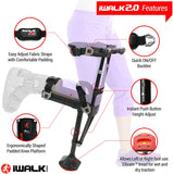 iWALK2.0 Hands Free Knee Crutch – Alternative for Crutches and Knee Scooters – by iWALKFree