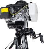 Outboard Motor Boat Engine, zorvo Outboard Motor 4 Stroke 3.6 HP 55CC Inflatable Fishing Boat Engine with Air Cooling System
