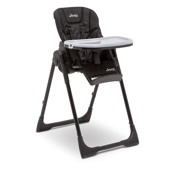 Jeep Classic Convertible High Chair for Babies and Toddlers, Midnight Black
