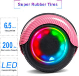 Hoverboard Self Balancing Scooter 6.5" Two-Wheel Self Balancing Hoverboard with Bluetooth Speaker and LED Lights Electric Scooter for Adult Kids Gift UL 2272 Certified – Fun Edition