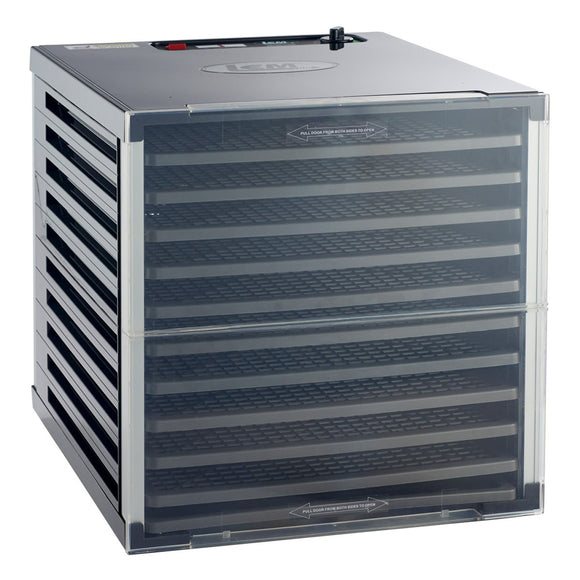 LEM Mighty Bite 10-Tray Double Door Countertop Dehydrator