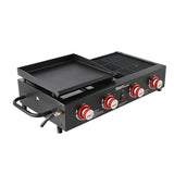 Royal Gourmet Portable 4-Burner Gas Griddle and Grill Combo