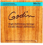 M4 Merlin Mahogany EQ Acoustic-Electric Dulcimer with Seagull Gig Bag and Extra Set of Strings (042517)