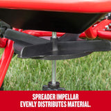 Craftsman CMXGZBF7124322 85-lb Tow Broadcast Spreader, Red