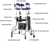 Elderly Walker, Multi-Function Lower Limb Training Walking Stand Frame Adult Walker Stroke Hemiplegia Rehabilitation Equipment