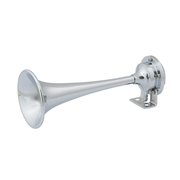 Marinco 12V Chrome Plated Single Trumpet Mini Air Horn – 10107