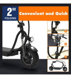 SKRT Electric Scooter 350W 48V 18.6 Miles Long-Range Battery Foldable Easy Carry Portable Design, Adult Electric Scooter Up to 18MPH Commuter Scooter