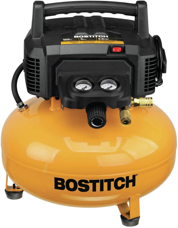 Pancake Air Compressor, Oil-Free, 6 Gallon, 150 PSI (BTFP02012)