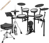 TD-17KVX-S V-Drums Electronic Drum Set with Roland RDT-SHV Drum Throne