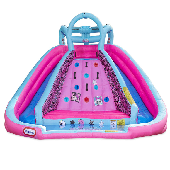 L.O.L. Surprise Inflatable River Race Water Slide with Blower