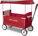 Radio Flyer 3-In-1 EZ Folding, Outdoor Collapsible Wagon, Red