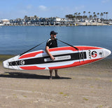 Manhattan Paddle Board Touring & Trekking Inflatable SUP 12'6" x 30” x 6” Ultra-Light Stand Up Paddleboard built with Dual Layer Dropstitch Includes Paddle, Leash, Pump, Shoulder Strap, Carry Bag