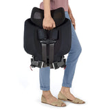 Pico Travel Car Seat and Travel Bag Bundle, Black – Portable and Foldable Forward-Facing Only Convertible Car Seat for Everyday, Carpool, Rideshare and Airplane