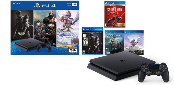 Holiday Ultimate Bundle Playstation 4 1TB Slim w/bonus Marvel's Spider-Man: Game of The Year Edition