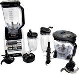 Nutri Ninja Blender Kitchen System with Auto-iQ and Powerful 1200 Watt Motor Base XL 72oz Total Crushing Pitcher and 8-Cup Processor Bowl BL685 (Renewed)
