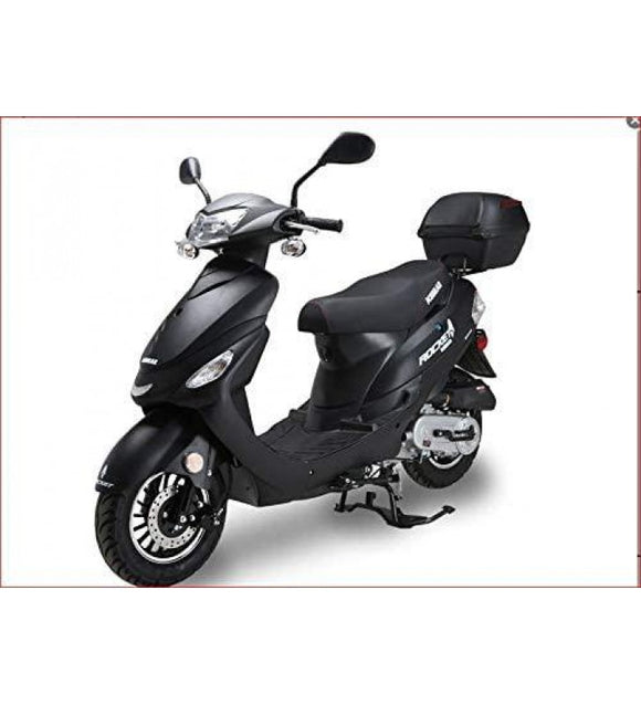 TAO 49cc / 50cc street legal fully automatic scooter moped with a Matching trunk – Choose your color