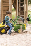 toys John Deere Pedal Tractor with Working Loader and Backhoe Digger, Youth Ages 3+