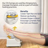 Original Chi Swing Machine Deluxe Passive Aerobic Exerciser Circulation Machine Vitality Swing with Japanese Sobakawa Buckwheat Pillow