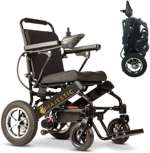 2020 New Folding Ultra Lightweight Electric Power Wheelchair, Silla de Ruedas Electrica, FDA Approved and Air Travel Allowed, Heavy Duty, Mobility Motorized, Portable Power (17.5" Seat Width)