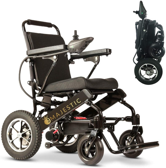 2020 New Folding Ultra Lightweight Electric Power Wheelchair, Silla de Ruedas Electrica, FDA Approved and Air Travel Allowed, Heavy Duty, Mobility Motorized, Portable Power (17.5