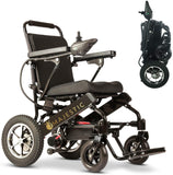 2020 New Folding Ultra Lightweight Electric Power Wheelchair, Silla de Ruedas Electrica, FDA Approved and Air Travel Allowed, Heavy Duty, Mobility Motorized, Portable Power (17.5" Seat Width)