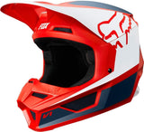 2019 Fox Racing V1 Przm Off-Road Motorcycle Helmet – Black/White / Large