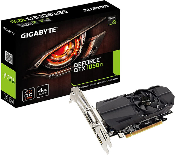 Geforce GTX 1050 Ti OC Low Profile 4GB GDDR5 128 Bit PCI-E Graphic Card (GV-N105TOC-4GL)