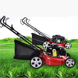 Gasoline Lawn Mower, Self-Propelled 6.0 Horsepower 20 Inch Mower Four-Stroke Multi-Function Lawn Mower, School Park Playground