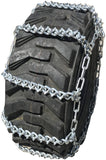 13.6-16, 14-17.5 Two-Link V-BAR Tractor Tire Chains Set of 2