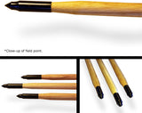 Nanticoke Atlatl with Leather Handle and Three Six Foot Fletched Darts