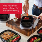 Rubbermaid TakeAlongs 2.35 Cup Meal Prep Container (Built-In Divider), 5 Pack