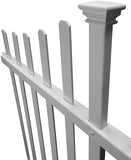 Manchester Semi-Permanent Vinyl Fence Kit (2 Pack), 42" x 92"