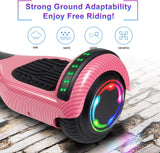 Hoverboard Self Balancing Scooter 6.5" Two-Wheel Self Balancing Hoverboard with Bluetooth Speaker and LED Lights Electric Scooter for Adult Kids Gift UL 2272 Certified – Fun Edition