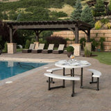 Lifetime 44-Inch Round Picnic Table 300