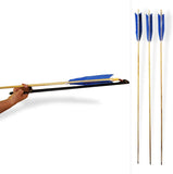 Nanticoke Atlatl with Leather Handle and Three Six Foot Fletched Darts