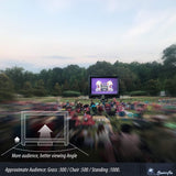 Inflatable Mega Movie Screen Outdoor – Front and Rear Projection – Portable Blow Up Projector Screen for Grand Parties, Easy to Set Up (with Blower in One Box)