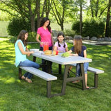 Lifetime 6-Foot W-Frame Folding Picnic Table 299