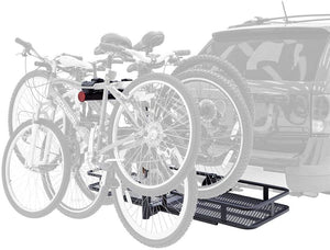 BCCB-1169-4 Steel Basket Cargo Carrier with Bike Rack, Fits 4 Bikes