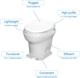 Aqua-Magic V RV Toilet Pedal Flush / High Profile / White – Thetford 31671