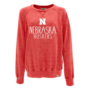 Blue 84 Women’s Nebraska Cornhuskers Whammy Crewneck Sweatshirt