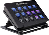 Elgato Stream Deck – Live Content Creation Controller with 15 Customizable LCD Keys, Adjustable Stand, for Windows 10 and macOS 10.11 or later