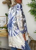 Tie Dye Round Neck Long Sleeves Sweatshirt